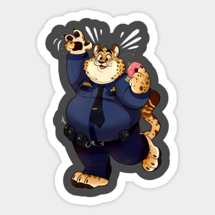 Officer Cutie! Sticker